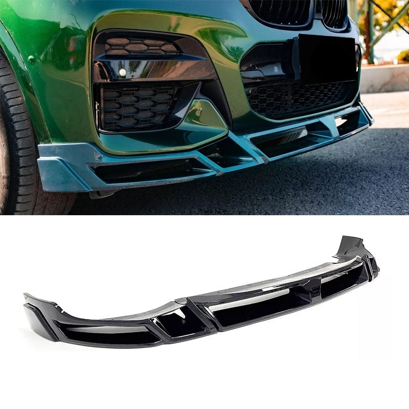 ABS Plastic CARBON FIBER STYLE FRONT LIP FOR G01 / G02 BMW X3 / X4 SERIES 2014-19