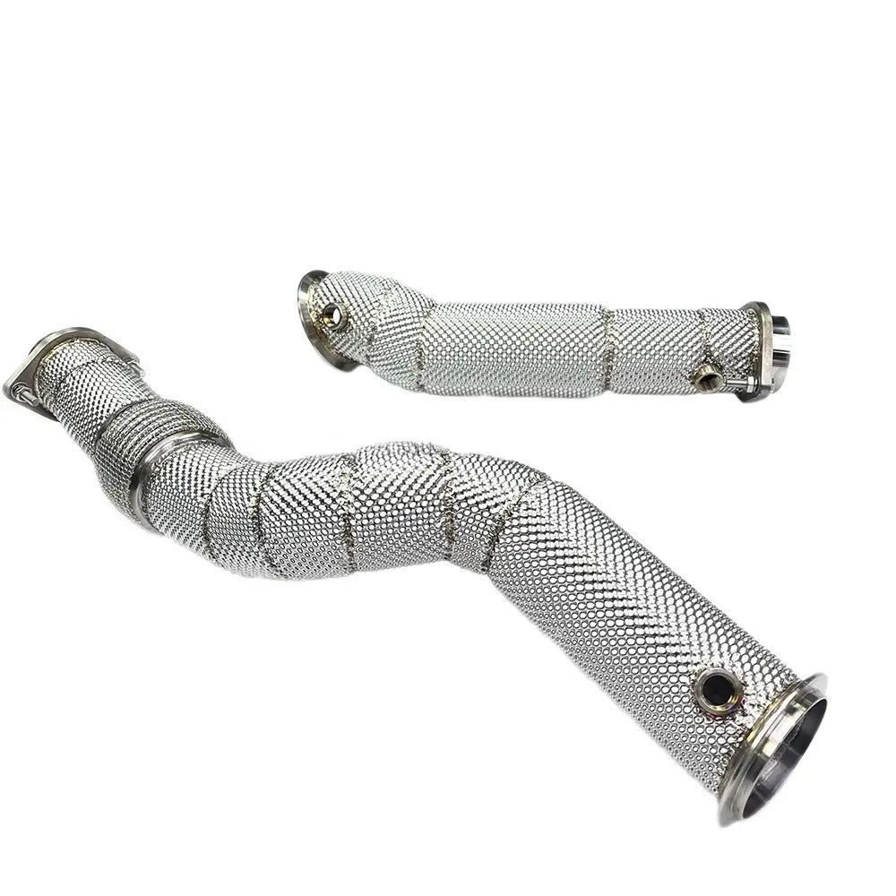 T304 Stainless Steel Free Flow Downpipes (Cat-less) for S58 G47 / G80 / G82 / M2 / M3 / M4