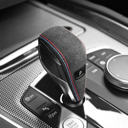 bmw gear selector ALCANTARA GEAR SHIFTER COVER TRIM FOR G01 / G05 / G06 / G07 / G20 / G2