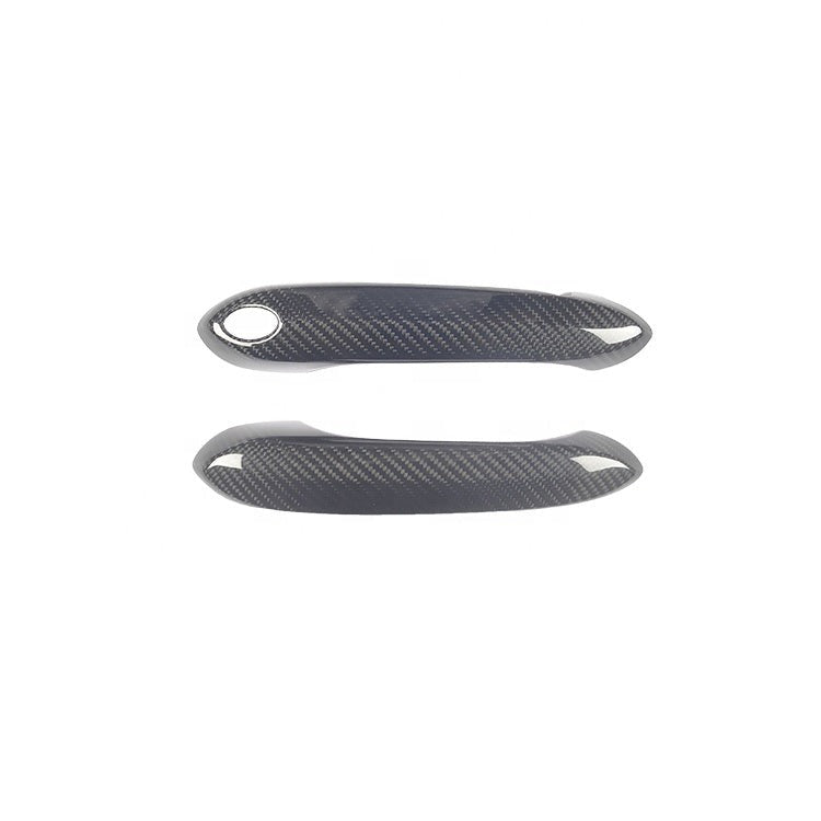 DRY CARBON FIBER DOOR HANDLE COVERS 2PCS FOR G01 / G02 / G30 / A90 BMW X3 / X4 / 5 / SUPRA