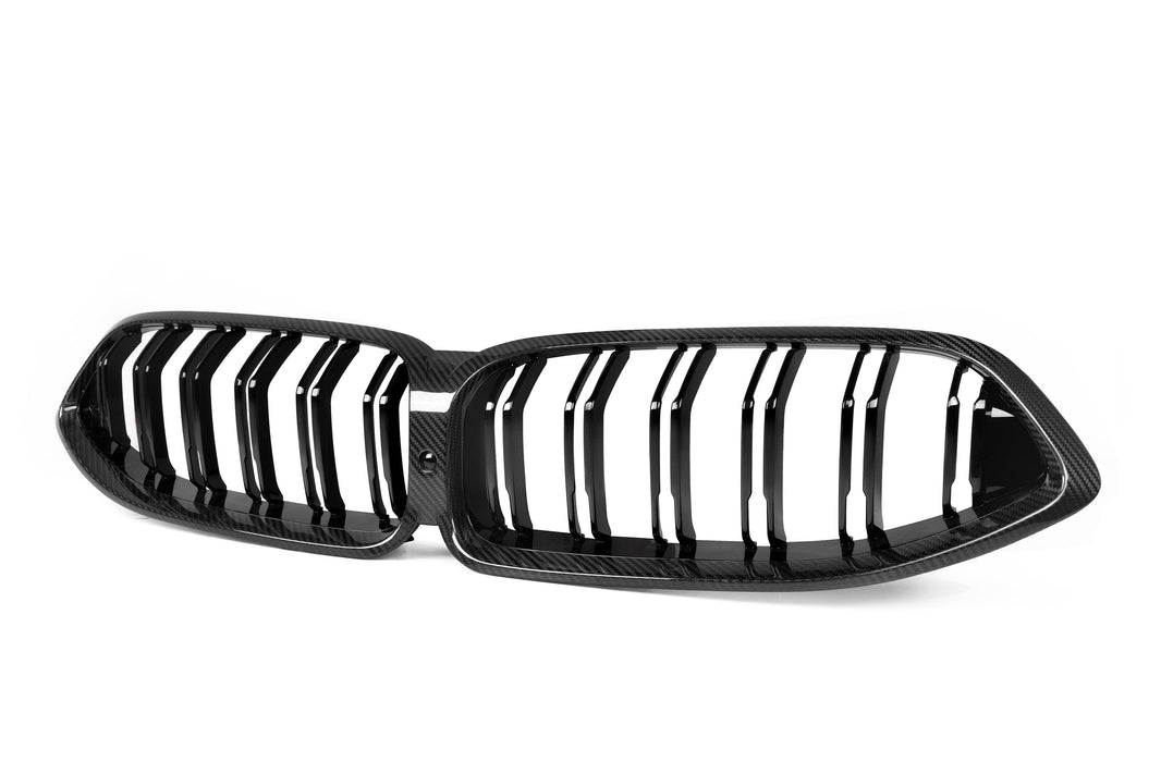 DRY CARBON FIBER DOUBLE SLAT GRILLE FOR G14 / G15 / G16 / F91 / F92 / F93 BMW M8 / M850I / 840I