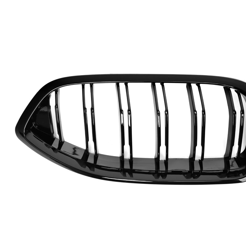 ABS GLOSS BLACK W/ M STRIPES DOUBLE SLAT GRILLE FOR G14 / G15 / G16 BMW M850I / 840I
