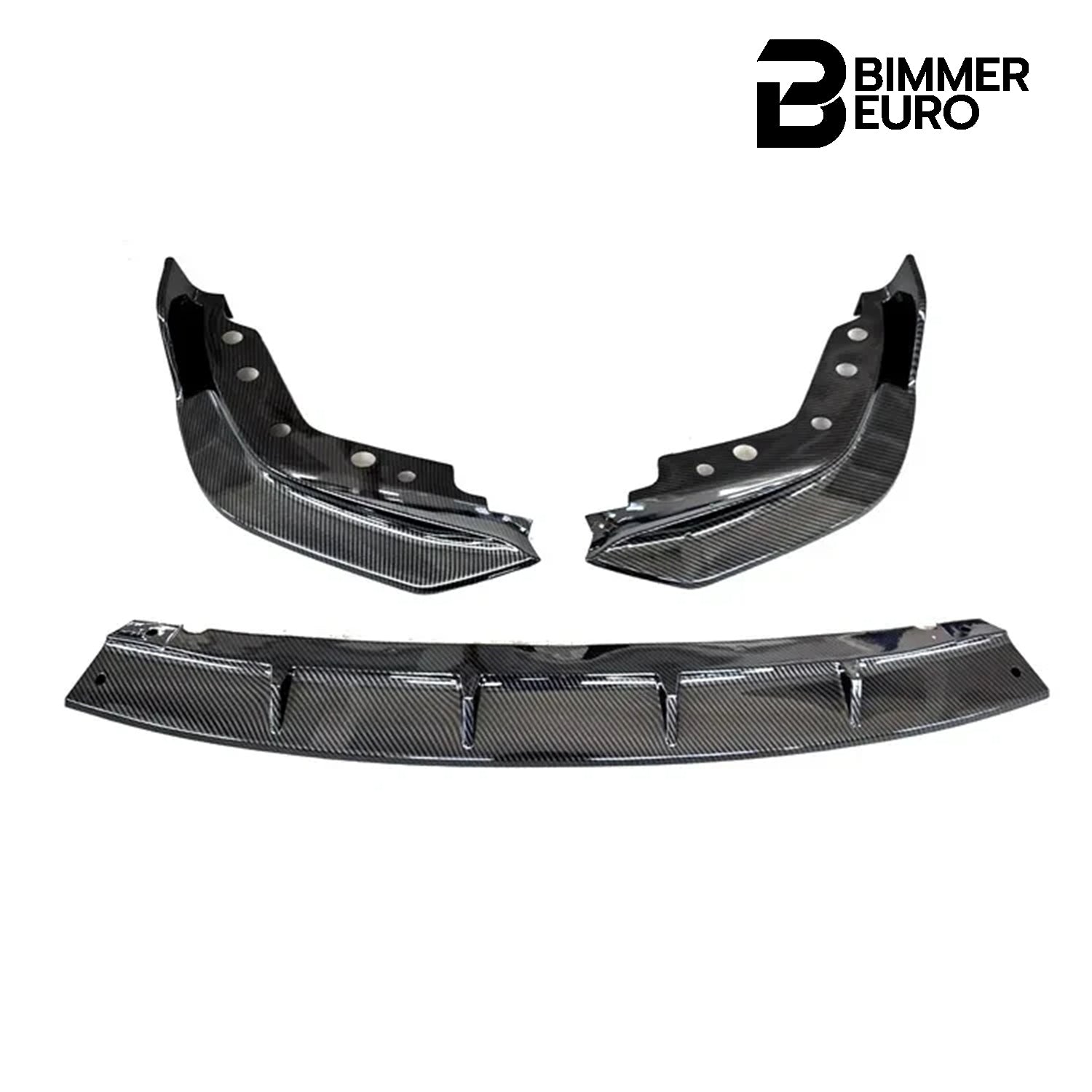 FD Style Carbon Fiber Look ABS Plastic Front Lip For G20 / G28 BMW 3 Series 330i M340i