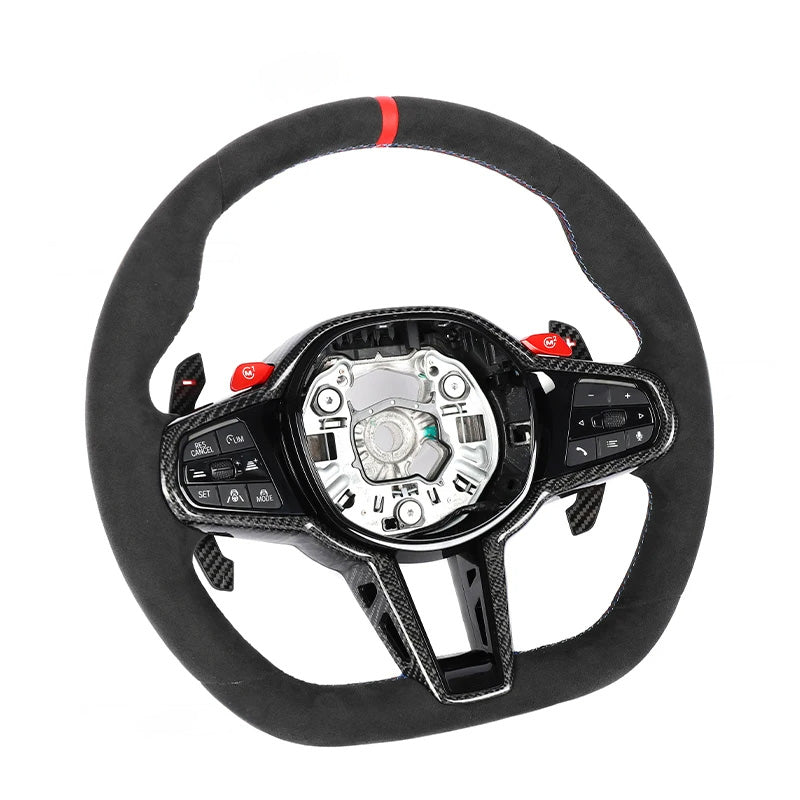 2025 LCI Style Custom Carbon Fiber Steering Wheel for G Chassis (Fits All G Chassis Models)