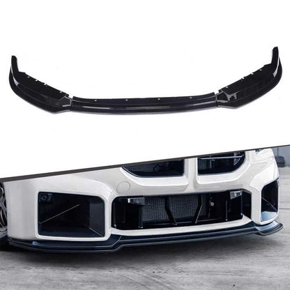 3 Piece Gloss Black V Style Front Lip for BMW G87 M2 2023+