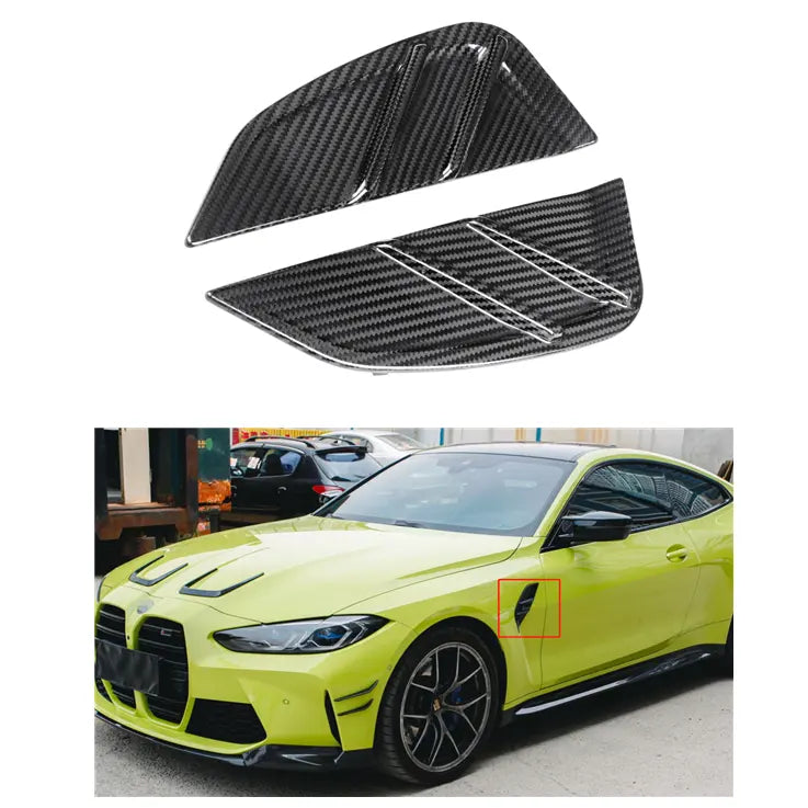 Carbon Fiber Front Fender Vent Trim for G80 / G82 BMW M3 M4