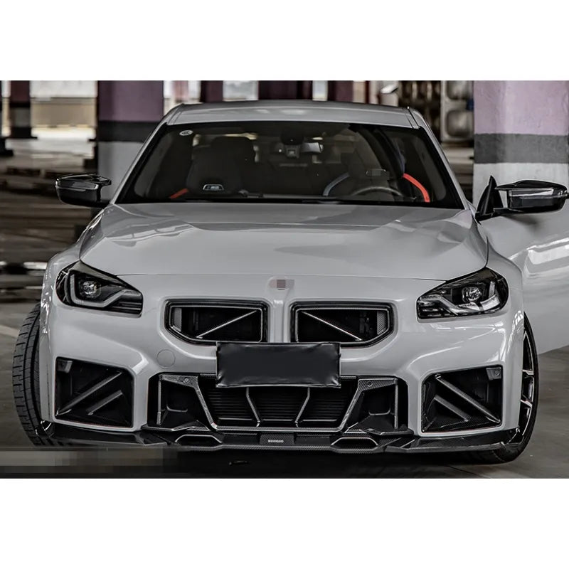 SQ Style Dry Carbon Fiber Lower Bumper Grille For G87 BMW M2 2023+