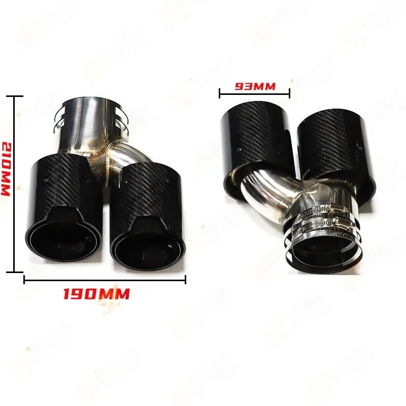 M Performance Quad Exhaust Tips w/ Clamp for M240i / M340i / M440i BMW 2020+ for Stock Exhaust or M Performance Exhaust