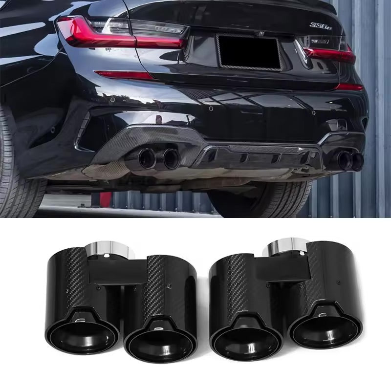 M Performance Quad Exhaust Tips for G20 330i  & 330E / G22 430i / G42 230i