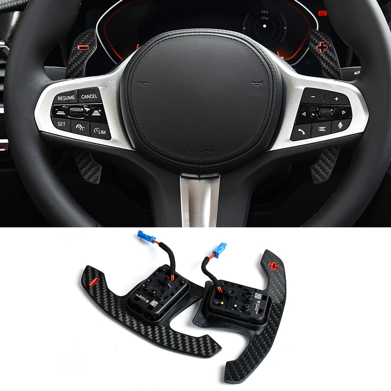 M Style Carbon Fiber Paddle Shifters for G Series BMW G20 / G22 / G30 / G42 / G80 / G82 / G87 / F90