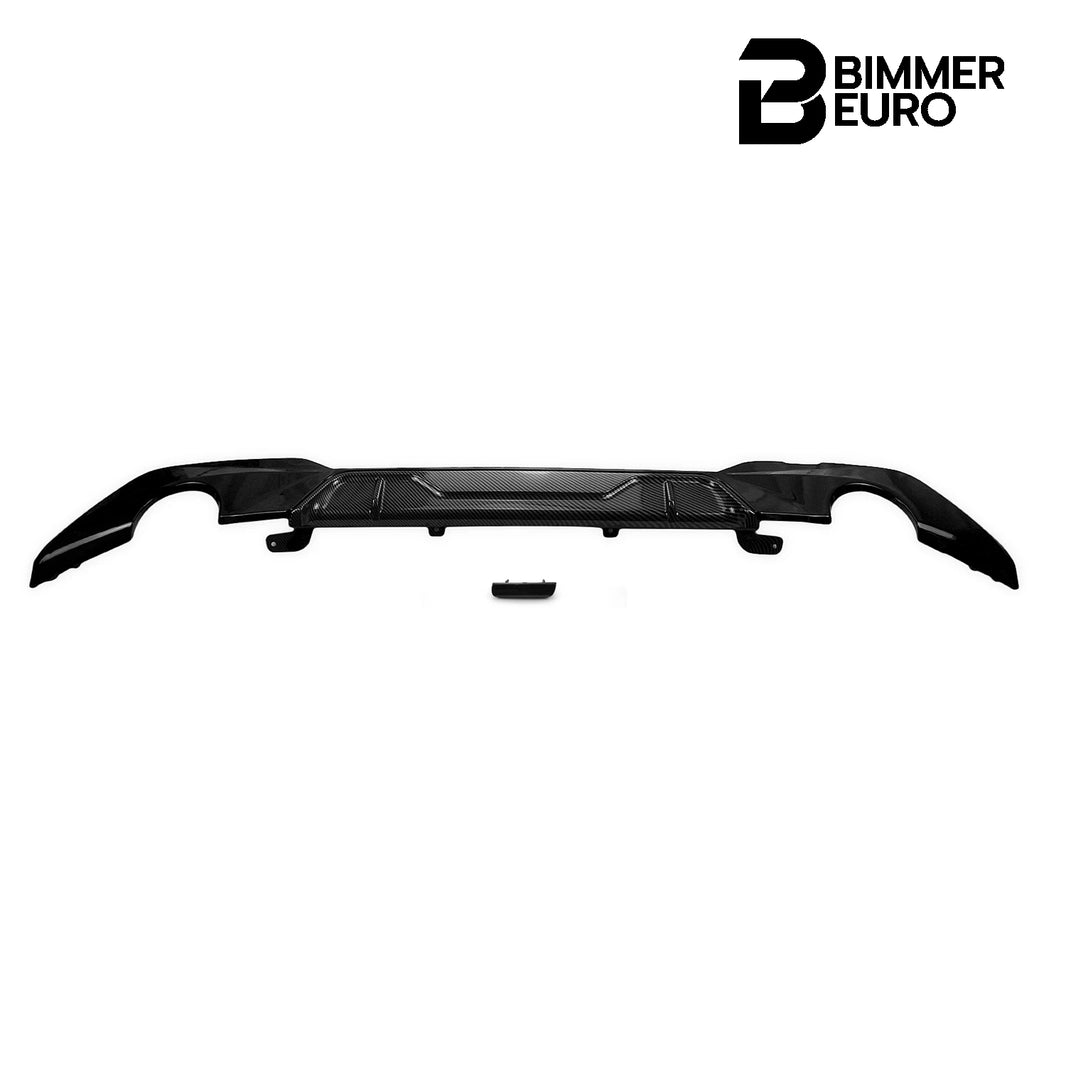 Carbon Fiber Look ABS Plastic M Performance Style Rear Diffuser for G20 330i w/ M Performance Bumper