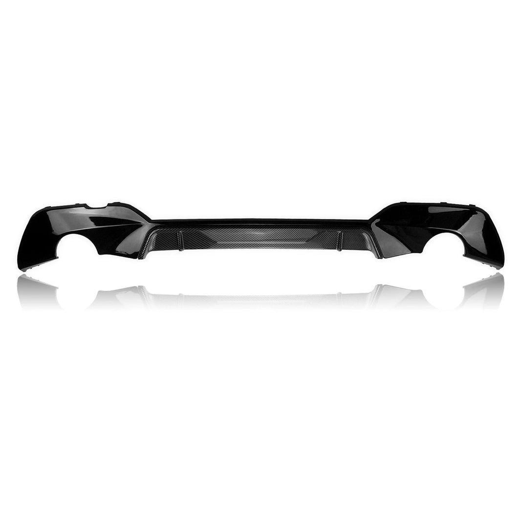 Carbon Fiber Look ABS Plastic M Performance Style Rear Diffuser for G20 330i w/ M Performance Bumper