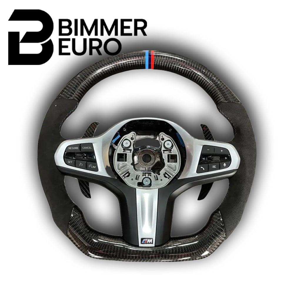 2025 LCI Style Custom Carbon Fiber Steering Wheel for G Chassis (Retrofit All G & F Chassis Models)