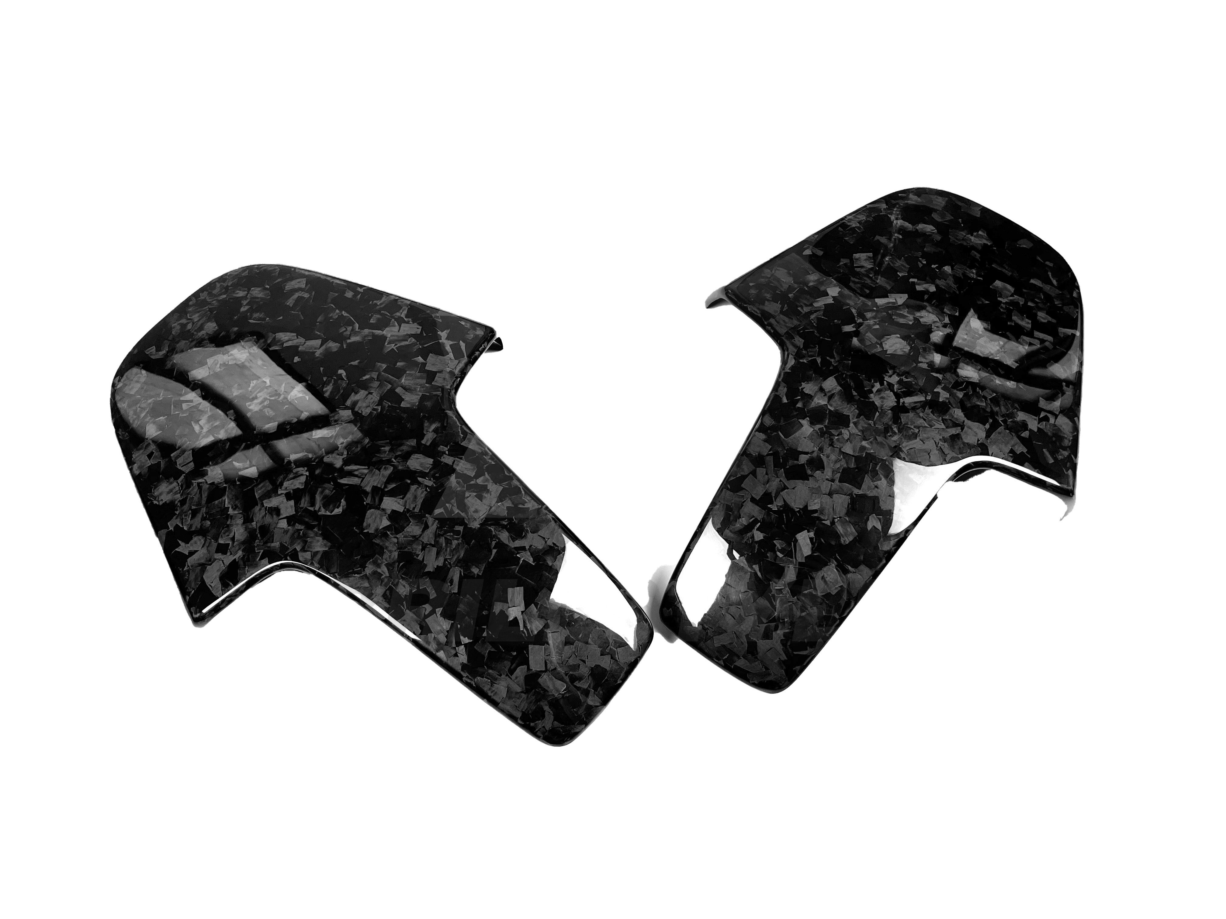 FORGED CARBON FIBER HEADREST BACK COVERS FOR F97 / F98  BMW X3M / X4M