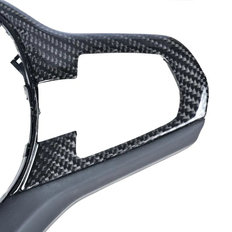 Carbon Fiber Steering Wheel Trim for G Chassis BMW 2 3 4 5 7 8 Series M2 M3 M4 M5 M8 X3M X4M X5M X6M
