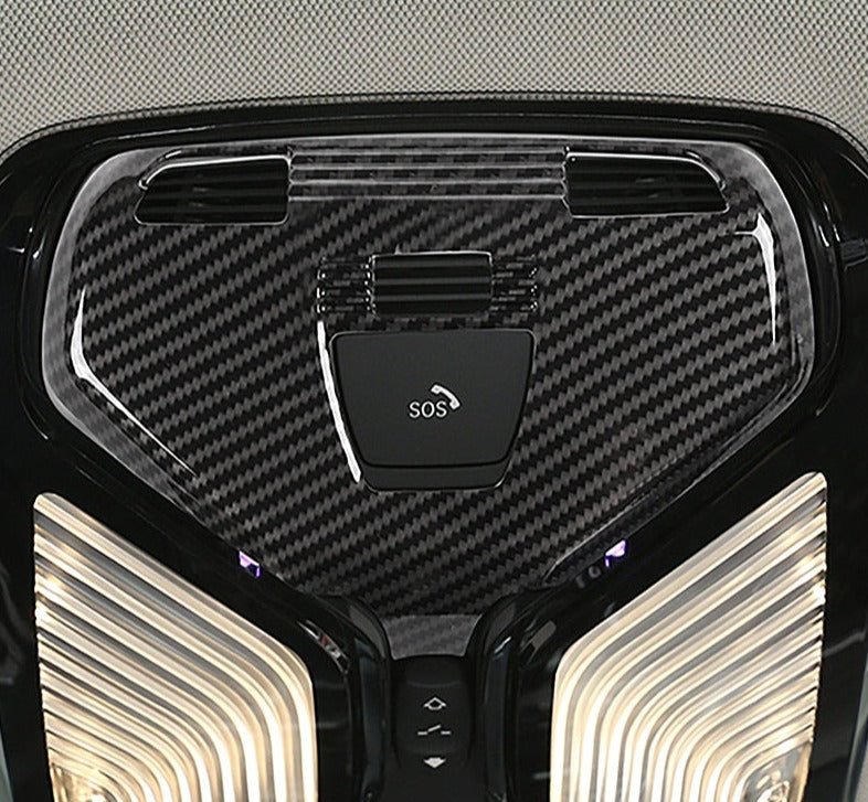 ABS Plastic Carbon Fiber Style Dome Reading Light Trim for G20 G30 BMW 3 & 5 Series  330i M340i 530i 540i M550i
