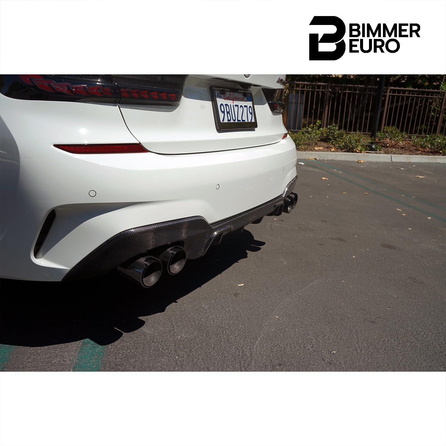 Carbon Fiber M Performance Style Rear Diffuser for G20 M340i BMW 2020-2022