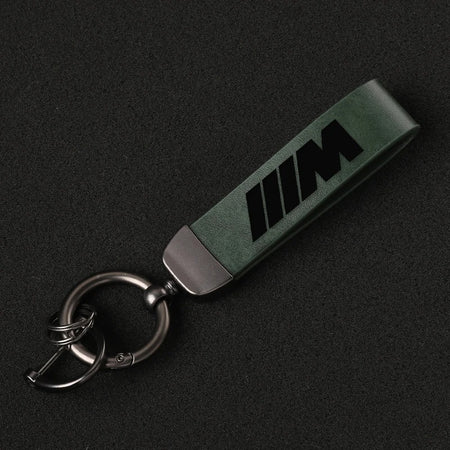 LEATHER M KEYCHAIN FOR E90 / E92 / F22 / F30 / F32 / F10 / G20 / G22 / G42 BMW 2 / 3 / 4 / 5 / 6 / 7 / 8 SERIES