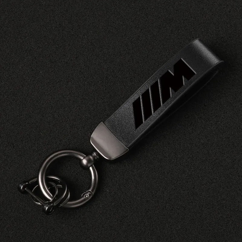LEATHER M KEYCHAIN FOR E90 / E92 / F22 / F30 / F32 / F10 / G20 / G22 / G42 BMW 2 / 3 / 4 / 5 / 6 / 7 / 8 SERIES