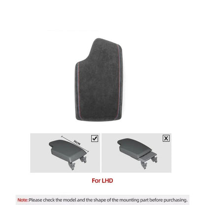 Alcantara / Carbon Fiber Leather Armrest Interior Trim for F30 / F32 / F34 / F36 BMW 3 / 4 Series
