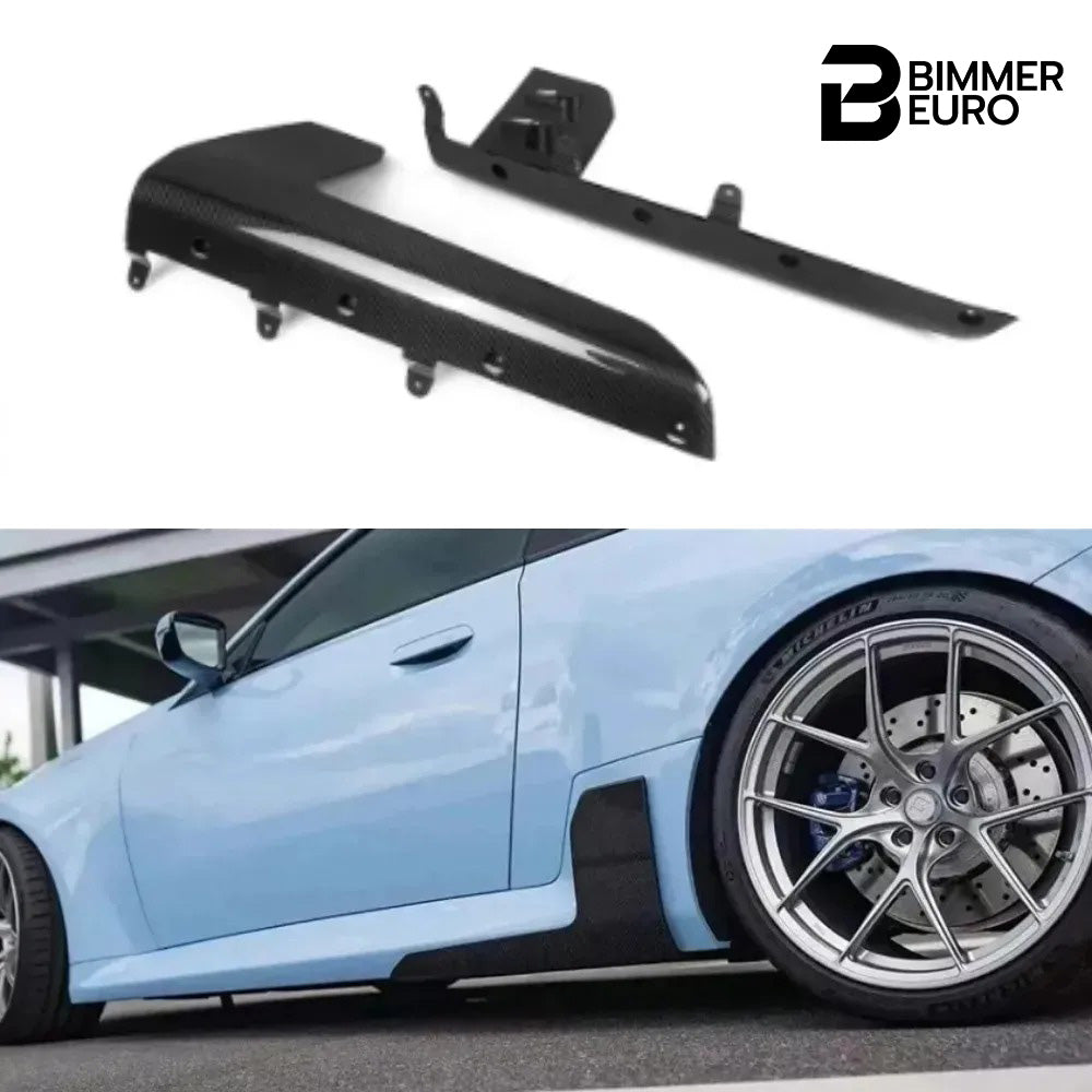 MP Style Dry Carbon FIber Winglet Side Skirts for G87 BMW M2 2023+