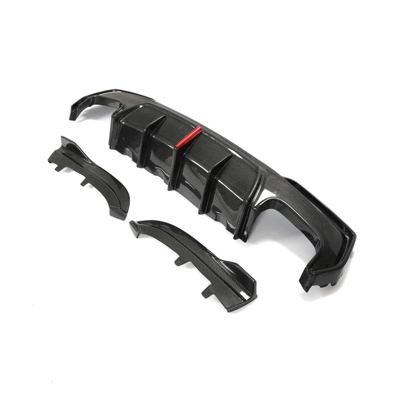 Carbon Fiber Rear Diffuser for G22 4 Series w/ LED Brake Light