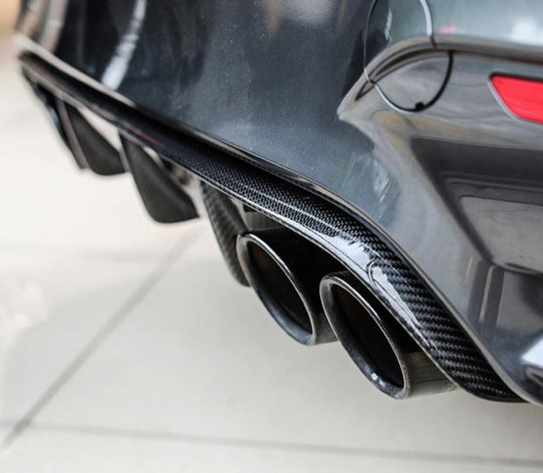M Performance Style Carbon Fiber Rear Diffuser for F80 / F82 BMW M3 M4 ...