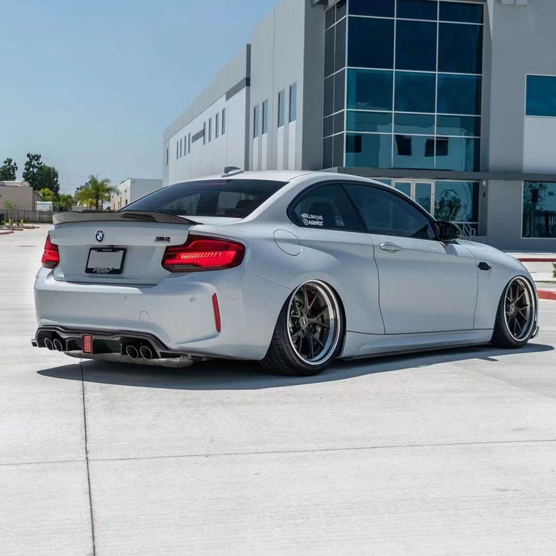 Vorsteiner Style Carbon Fiber Rear Diffuser for F87 BMW M2 w/ LED