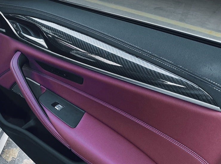 Carbon Fiber Door Interior Trim for G30 5 Series BMW