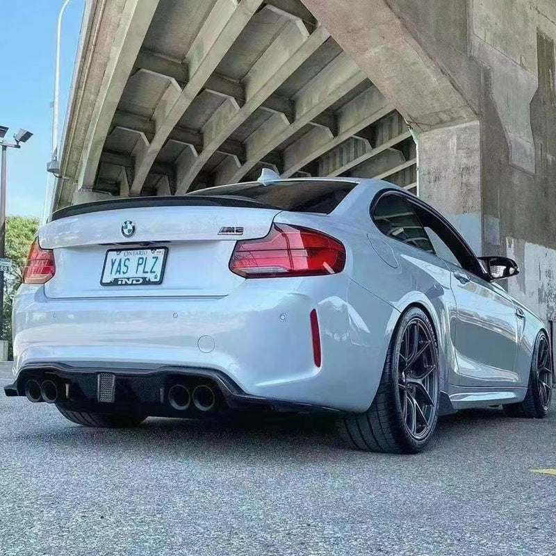 Vorsteiner Style Carbon Fiber Rear Diffuser for F87 BMW M2 w/ LED
