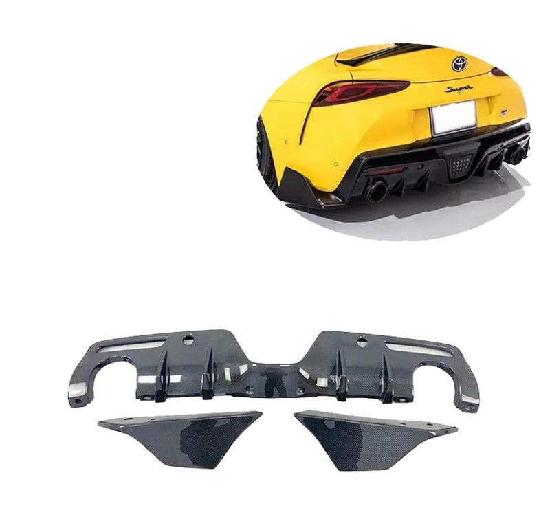 Carbon Fiber Rear Diffuser for A90 / A91 Toyota Supra MK5 w/ Canards ...