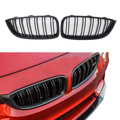 Carbon Fiber Double Slat Kidney Grille for F32 / F33 / F36 / F80 / F82 BMW 4 Series M3 M4