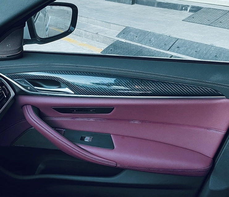 Carbon Fiber Door Interior Trim for G30 5 Series BMW