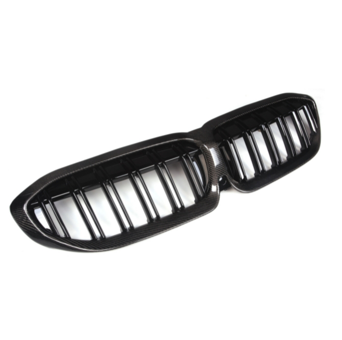 Carbon Fiber Double Slat Front Grille For G20 / G28 BMW 3 Series  330i M340i