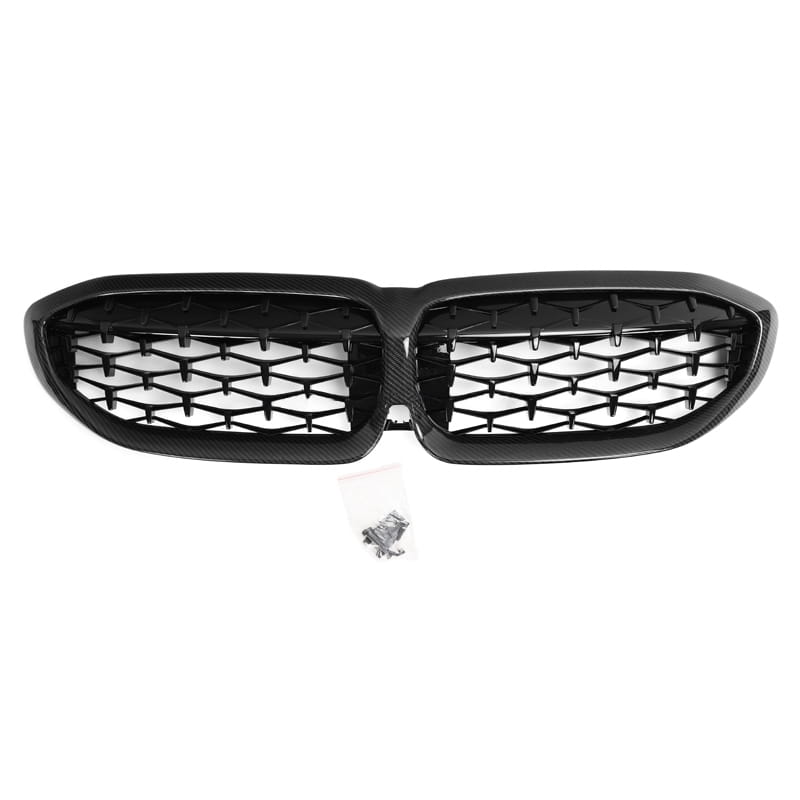 Carbon Fiber Diamond Front Grille For G20 G28 3 Series  330i M340i